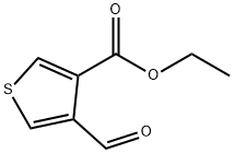 4-甲酰基噻吩-3-甲酸乙酯 结构式
