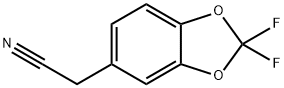 2-(2,2-二氟苯并[D][1,3]二氧杂环戊烯-5-基)乙氰 结构式