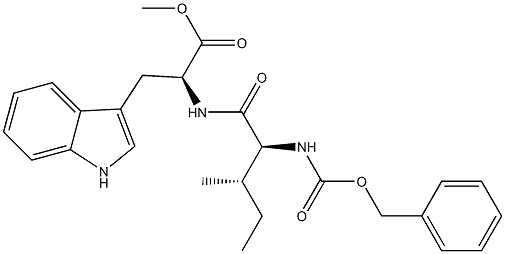 CARBOBENZYLOXY-L-ISOLEUCYL-L-TRYPTOPHAN METHYL ESTER Structure