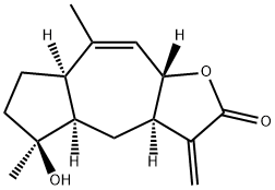 (3AR,4AR,5S,7AR,9AS)-3A,4,4A,5,6,7,7A,9A-八氢-5-羟基-5,8-二甲基-3-亚甲基甘菊环并[6,5-B]呋喃-2(3H)-酮 结构式