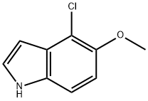 4-Chloro-5-Methoxy-1H-indole, 68935-48-8, 结构式