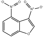 3,4-Dinitrobenzofuran 结构式