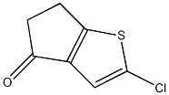 2-Chloro-5,6-dihydro-4H-cyclopenta[b]thiophen-4-one Structure