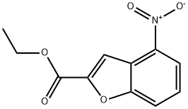 4-硝基苯并呋喃-2-甲酸乙酯 结构式