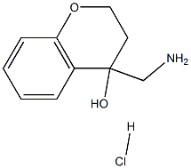 4-(氨基甲基)色满-4-醇盐酸盐 结构式