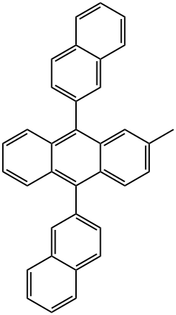 MADN , 2-Methyl-9,10-bis(naphthalen-2-yl)anthracene Struktur