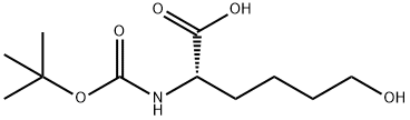 N-BOC-6-羟基-DL-正亮氨酸 结构式