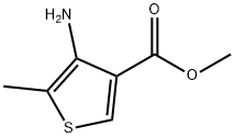 4-氨基-5-甲基噻吩-3-甲酸甲酯 结构式
