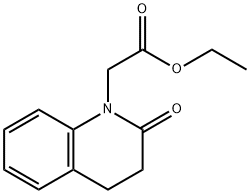乙基2 - (2 - 氧代 - 3,4 - 二氢喹啉 - 1(2H) - 基)乙酸乙酯 结构式