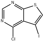 4-氯-5-碘噻吩并[2,3-D]嘧啶 结构式