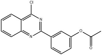 3-(4-氯喹唑啉-2-基)苯基乙酸酯, 911417-24-8, 结构式
