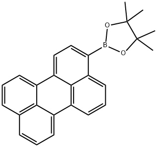 4,4,5,5-テトラメチル-2-(3-ペリレニル)-1,3,2-ジオキサボロラン 化学構造式