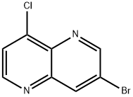 1,5-Naphthyridine, 3-bromo-8-chloro- Struktur