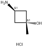 trans-3-Hydroxy-3-MethylcyclobutylaMine hydrochloride Structure