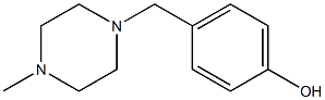 4-((4-甲基哌嗪-1-基)甲基)苯酚 结构式