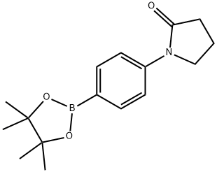 1-(4-(4,4,5,5-tetramethyl-1,3,2-dioxaborolan-2-yl)phenyl)pyrrolidin-2-one Structure