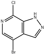 4-溴-7-氯-1H-吡唑并[3,4-C]吡啶, 1446222-51-0, 结构式