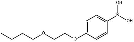 4-(2-丁氧基乙氧基)苯基硼酸, 279262-28-1, 结构式