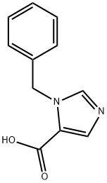 1-苄基-1H-咪唑-5-羧酸, 5317-07-7, 结构式