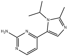 4-(2-METHYL-3-(PROPAN-2-YL)-3H-IMIDAZOL-4-YL)PYRIMIDIN-2-AMINE 结构式