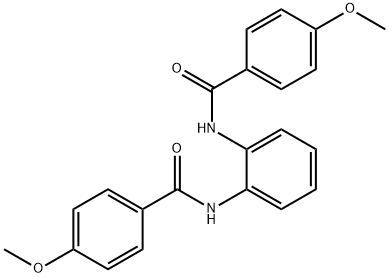 Benzamide, N,N'-1,2-phenylenebis[4-methoxy- Structure