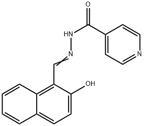 N'-((2-hydroxynaphthalen-1-yl)methylene)isonicotinohydrazide Structure