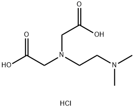 2 - [羧甲基- [ 2 - (二甲氨基)乙基]氨基]乙酸盐酸盐 结构式