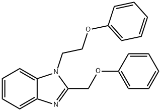 1-(2-phenoxyethyl)-2-(phenoxymethyl)-1H-benzo[d]imidazole 结构式
