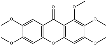 1,2,3,6,7-五甲氧基呫吨酮 结构式