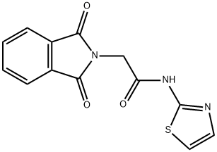 2-(1,3-dioxoisoindolin-2-yl)-N-(thiazol-2-yl)acetamide 结构式