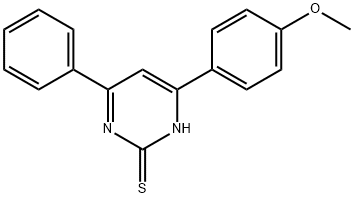 6-(P-ANISYL)-4-PHENYLPYRIMIDIN-2(1H)-THION, 66443-37-6, 结构式