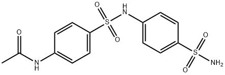 N-(4-(4-氨基磺酰基苯基)氨基磺酰基)苯基)乙酰胺, 5702-84-1, 结构式