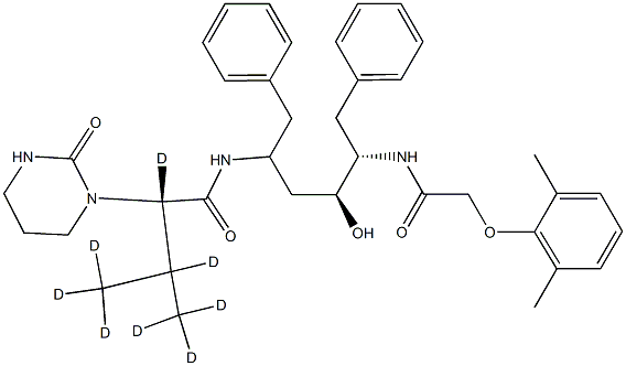 Lopinavir-d8 Struktur