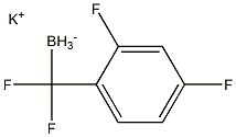 カリウムトリフルオロ[(4-フルオロフェニル)メチル]ボラヌイド 化学構造式