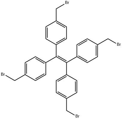 Tetrakis(4-bromomethylphenyl)ethylene Structure