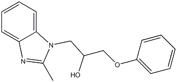 1-(2-methyl-1H-benzo[d]imidazol-1-yl)-3-phenoxypropan-2-ol Structure