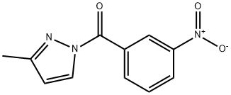 3-methyl-1-(3-nitrobenzoyl)-1H-pyrazole 结构式