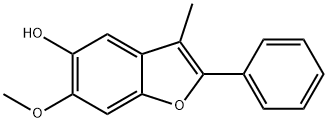5-Benzofuranol,6-methoxy-3-methyl-2-phenyl- Structure