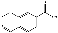 4-甲酰基-3-甲氧基苯甲酸 结构式