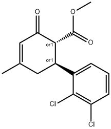 methyl 2',3'-dichloro-5-methyl-3-oxo-1,2,3,6-tetrahydro-[1,1'-biphenyl]-2-carboxylate Structure