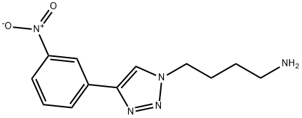 4-[4-(3-Nitro-phenyl)-[1,2,3]triazol-1-yl]-butylamine Struktur