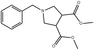 DIMETHYL 1-BENZYLPYRROLIDINE-3,4-DICARBOXYLATE 结构式