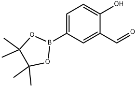 2-羟基-5-(4,4,5,5-四甲基-1,3,2-二氧硼杂环戊烷-2-基)苯甲醛 结构式