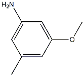 3-甲氧基-5-甲基苯胺 结构式