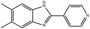 5,6-二甲基-2-(吡啶-4-基)-1H-苯并[D]咪唑 结构式