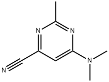 6-(DIMETHYLAMINO)-2-METHYLPYRIMIDINE-4-CARBONITRILE 结构式