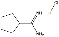 Cyclopentanecarboximidamide hydrochloride Structure