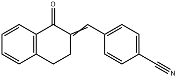 4-[(1-oxo-3,4-dihydronaphthalen-2-ylidene)methyl]benzonitrile Structure