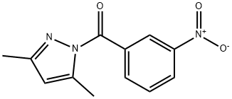 3,5-dimethyl-1-(3-nitrobenzoyl)-1H-pyrazole 结构式