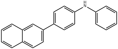 4-(2-萘基)-N-苯基苯胺, 897671-79-3, 结构式